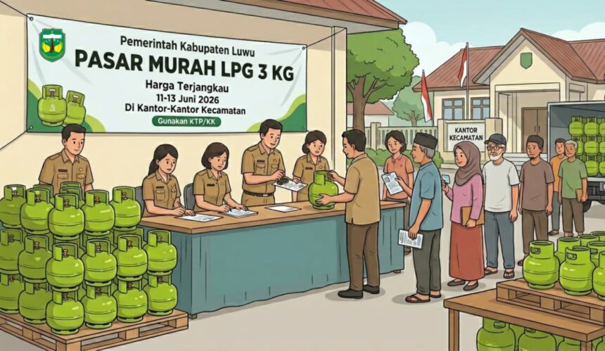 Operasi Pasar Murah LPG Subsidi Digelar di 15 Kecamatan Luwu