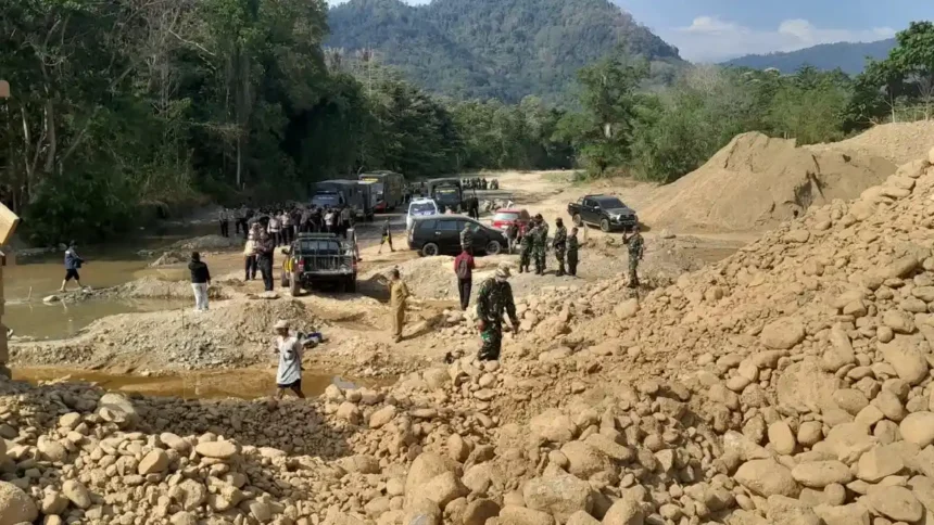 Tambang Emas Ilegal Bajo Barat Ditertibkan, Tiga Ekskavator hingga Mesin Pompa Air Diamankan